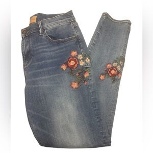 Driftwood Jackie, Kelly, Beau Embroidered Floral Jeans Women’s 27 Denim Flowers